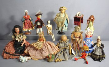 Charming Assortment Of Vintage And Ethnic Dolls