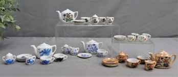 Group Lot Of Vintage Miniature Porcelain Tea Sets