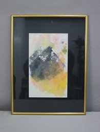 Framed Original Pastel & Watercolor Abstract Signed By Anita K. Harmon