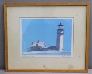 Robert Kennedy Limited Edition Highland Light Lithograph, Signed  #124/1500, Framed And Glazed