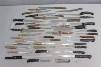 Group Lot Of Kitchen Knives