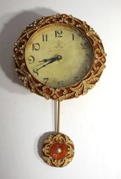 Victorian Style Jewel  Pendulum Clock-untested