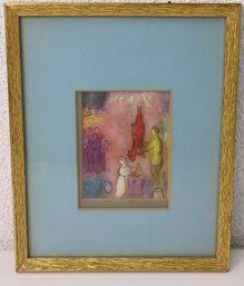 Matted And Framed Small Print After Chagall