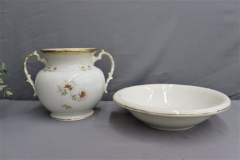 Knowles Taylor & Knowles (KT&K) Large Vase And Wash Bowl