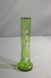 1800s Legras Enameled Glass Vase