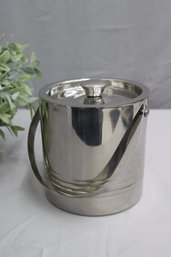 JoyJolt Double Wall Stainless Steel Ice Bucket With Strainer & Tongs