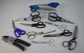 Group Lot Of Assorted Scissors And Shears