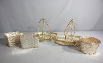Collection Of Decorative Metal Baskets