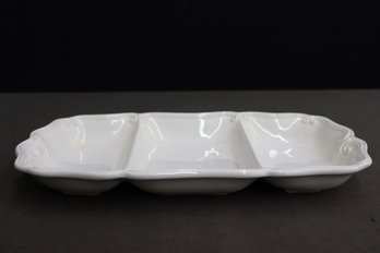 Lenox Butler's Pantry Porcelain Triple Section Dish