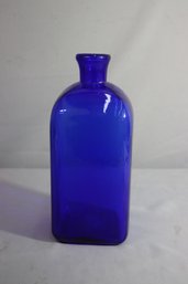 Vintage Cobalt Blue Apothecary Bottle