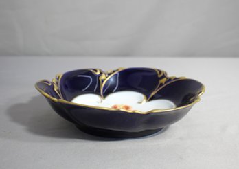 Graf Von Henneberg Echt Kobalt Floral Bowl - Made In Germany