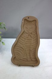 Hartstone Pottery (Ohio, USA) Large Cat Shaped Stoneware Baking Mold