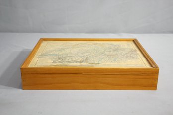 Vintage Box Of Puzzle Maps
