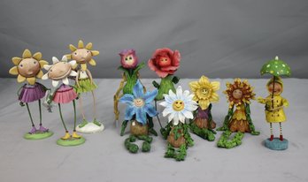 Mixed Group Lot Of Lori Mitchell And Trisha O'Donnell Figurines And Shelf Sitters