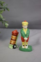 OCI Golfer And Golf Bag Salt & Pepper Shakers