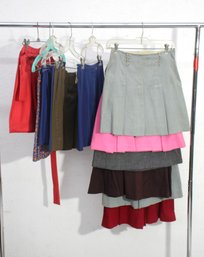 Rack G--Group Lot Of Vintage Mini Skirts-size Range
