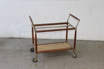 Mid Century Modern Bar Cart - Missing Glass Top