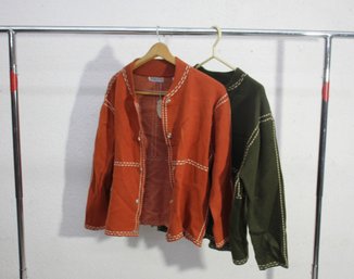 Rack G--Two NEW Patrizia Luca Sweaters-- Size Xs