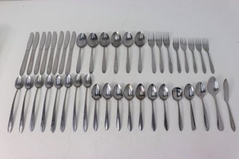 Group Lot Of MCM-Style Stainless Steel Flatware, Japan