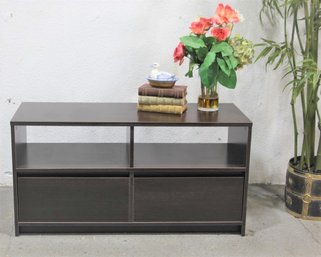 Two Shelf Over Two Drawer Low Credenza