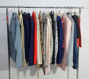 Rack G--Rack Lot Of Vintage Tops And Jackets Range In Sizes