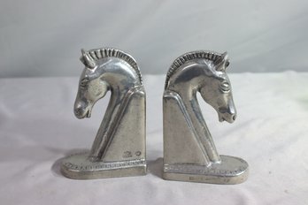 Artale Silver Plated Chess Knight Figurine Bookends