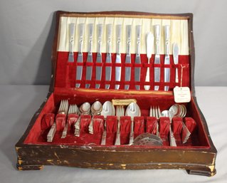 Partial Set Of Community Silver Plate Flatware In Original Box