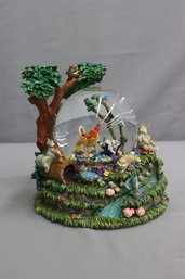 SNOW MUSICAL GLOBE BAMBI DISNEY SPRING LITTLE APRIL SHOWER SNOW GLOBE