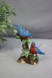 The Bluebird Pair By John James Audubon Porcelain Figurine