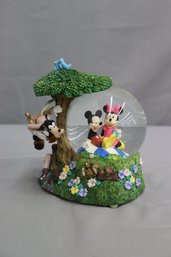 Let Me Call You Sweet Mickey And Minnie Mouse Snow Globe In A Picnic Scene