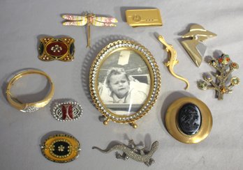 Assorted Lot Of Vintage Costume Jewelry And Accessories