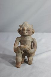 Pre-Columbian Style Offering Vessel Kneeling Figurine