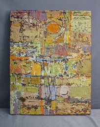 Original Abstract Build-Out Sculptural Painting 'Spirit Wall-resurrection' '96 Cariota Signed/Marked By Artist