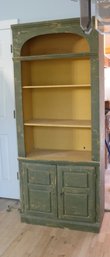 Antique Style Green  Painted Shelve