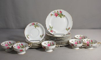 Partial Set Of Sealy China Dinnerware - Floral Pattern