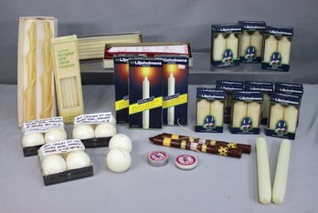 Group Lot Of Fun And Funky Candles - Many Still In Original Boxes