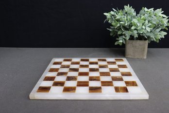 Vintage Agate Bi-Color Natural Stone Chessboard