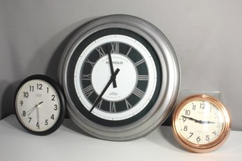 Group Of Wall Clocks -untested