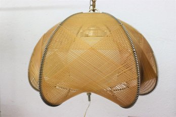 Vintage Geometric Bell Corded Pendant Light