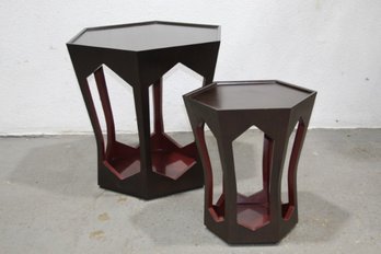 Donghia Hexagonal Pedestals And Stand