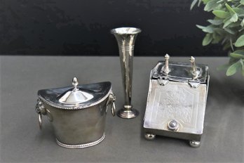 Group Lot Of Silver-Plate Miniatures