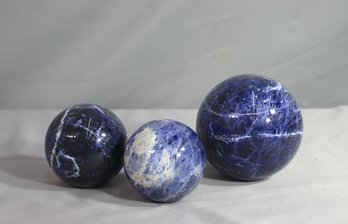 Group Lot Of Three Solodite Balls - 3' Ball, 3.5' Ball, And 4' Ball