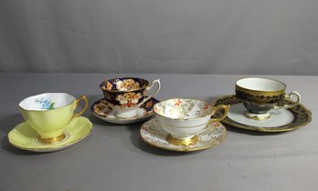 Collection Of Vintage Bone China Teacups And Saucers