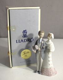 Lladr 'The Happy Couple' Bride And Groom Porcelain Figurine #4808