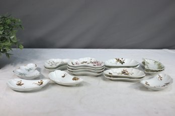 Group Lot Of 16 Vintage Fine China And Porcelain Bone Dishes