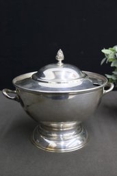Vintage Silver-Plate Soup Tureen (no Ladle )