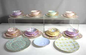 Collection Of Shelley Cup And Saucers