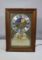 Vintage Mechtronics Planters Time To Plant Wall Clock