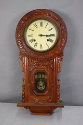 Vintage  Regulator Pendulum Wall Mount Clock