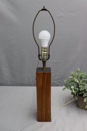 Vintage Wooden Base Lamp